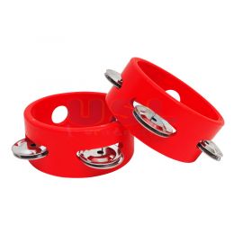 Wooden Tambourine 4'' (Red)