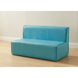 Modular Kids Sofa - 2-Seat Chair - Blue