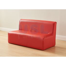 Modular Kids Sofa - 2-Seat Chair - Red
