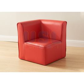 Modular Kids Sofa - Corner Chair - Red