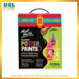 Fluoro Poster Paints 6pc x 60ml