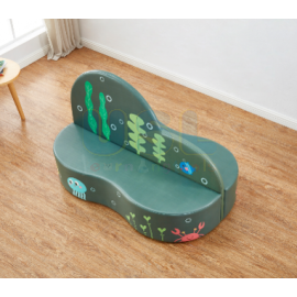 Ocean Series Double-Sided Reading Sofa - Coral