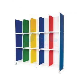 Multi-Coloured Bag Cubby Shelf
