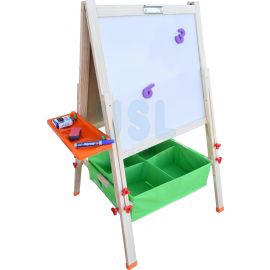 Children's Easel wt Basket & Trays Set (N145)