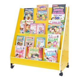 Economy Single-sided Bookshelf - Yellow