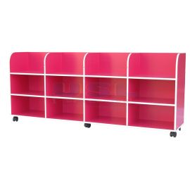 Movable Teaching Aids Display with Castors - Rak ABM Terbuka