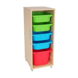 Single Manipulatives Storage Shelf wt 4S 1L Fancy Trays