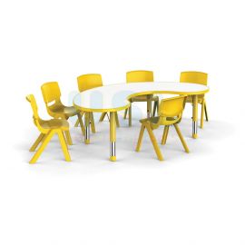 Adjustable Bean Shaped Table