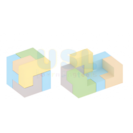 Russian Tetris Blocks Set
