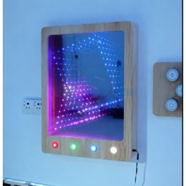 Wooden Interactive Musical Shapes Infinity Panel