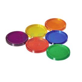6 col 2.5cm Transparent Counters (1000pcs)