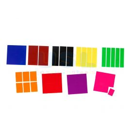 Transparent Fraction Squares (51pcs)