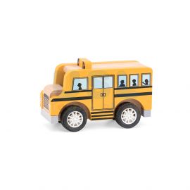 School Bus - Wooden Car Vehicle Toys
