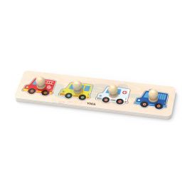Wooden 4pc Knob Puzzle (Vehicles)