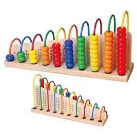 Colourful Calculation Stand - Learning Maths - Solid Wood Beads