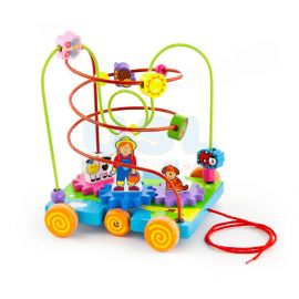 Pull Along Wire Beads with Turning Gears
