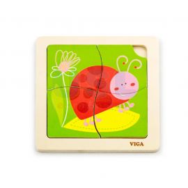Handy Flat Puzzle - Ladybird