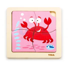 Handy Flat Puzzle - Crab