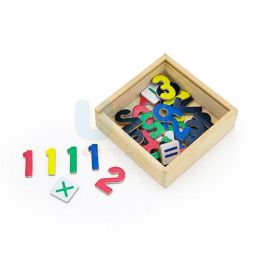 Wooden Magnetic Numbers (37 pcs)