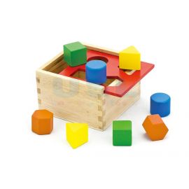 Shape Sorting Wooden Box
