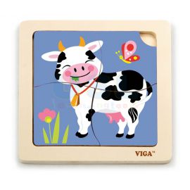 Handy Flat Puzzle - Cow