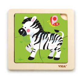 Handy Flat Puzzle - Zebra