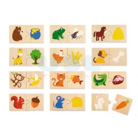 Animal Feeding Puzzle Set