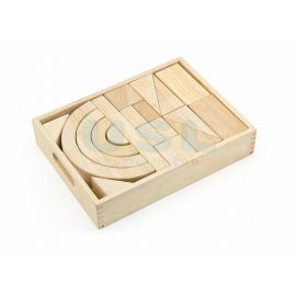 Unit Block Set - 42 pcs - Wooden Blocks Solid Wood