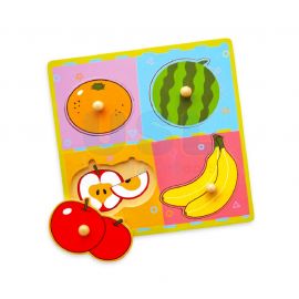 Wooden Flat Puzzle - Fruits