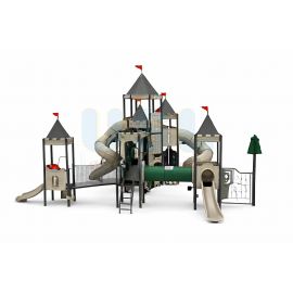 Atlanta Castle - Set A (Dark Green & Tan)