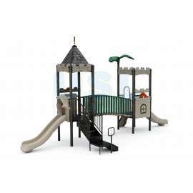 Atlanta Castle - Set E (Dark Green & Tan)