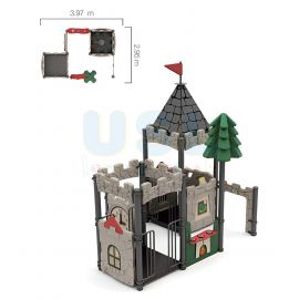 Atlanta Castle - Mini Set A (Dark Green & Tan