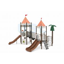 Atlanta Castle - Set C (Silver Gray & Brown