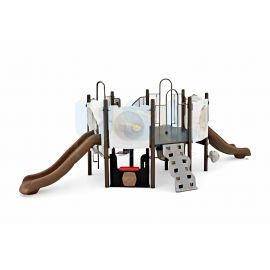 Atlanta Castle - Set F (Silver Gray & Brown)