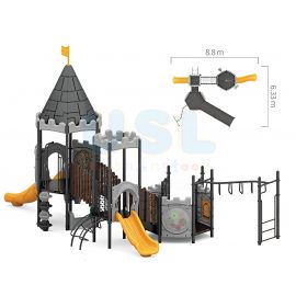 Boston Castle - Euro Style Set D (Gray & Midnight)