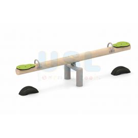 2-Seat Wood Seesaw