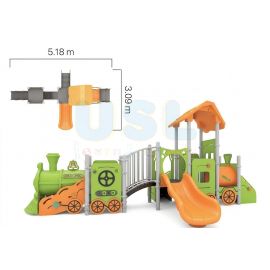 WiseTOT lite train theme set (orrange & lime)