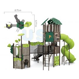 Treehouse Theme - Physical Activity Set B (Tan & Lime)