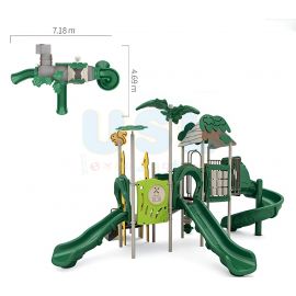 Forest Animal Theme - Physical Activity Set C (Dark Green & Tan)