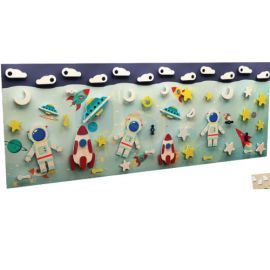 Sensory Wooden Wall Climbing-Astronut 