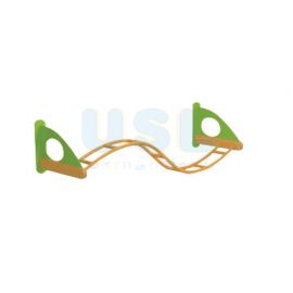 S-Shaped Curved Wall Monkey Bar 