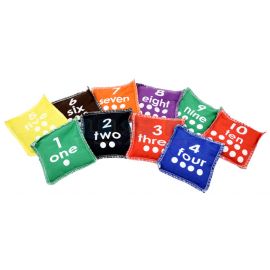 9.5cm Numeral Bean Bags (10/set)