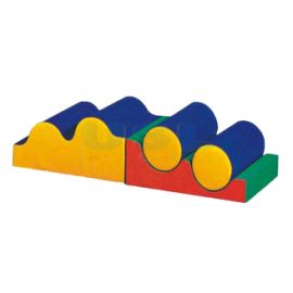 Wavy Soft Gym Crawlers with Bolster (4/set) - Sensory Crawler and Bolster - Soft Gym