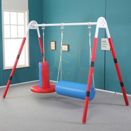 Sensory Swing Set (Sensory Rectangular & Bolster Swing) | Anti Injury Swing with Protection Foam Barrier