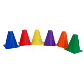 6" Skittle Cone (6/set) - Game Cones Hurdle