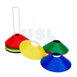 Dome Cone Wt Stand (20/set) - Soft Marker - Soccer Disc Bucket Sign Marker