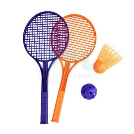 Tennis Racket(2) wt Giant Shuttercock + PE.Ball (S)