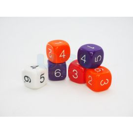 Numberal Plastic Dice (6/set)
