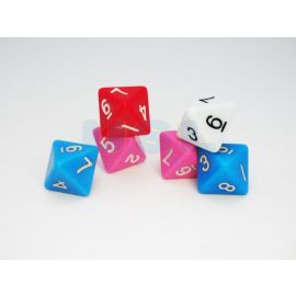 8 sided Plastic Dice (6/set)