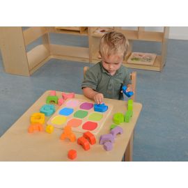 Stacking Men Blocks